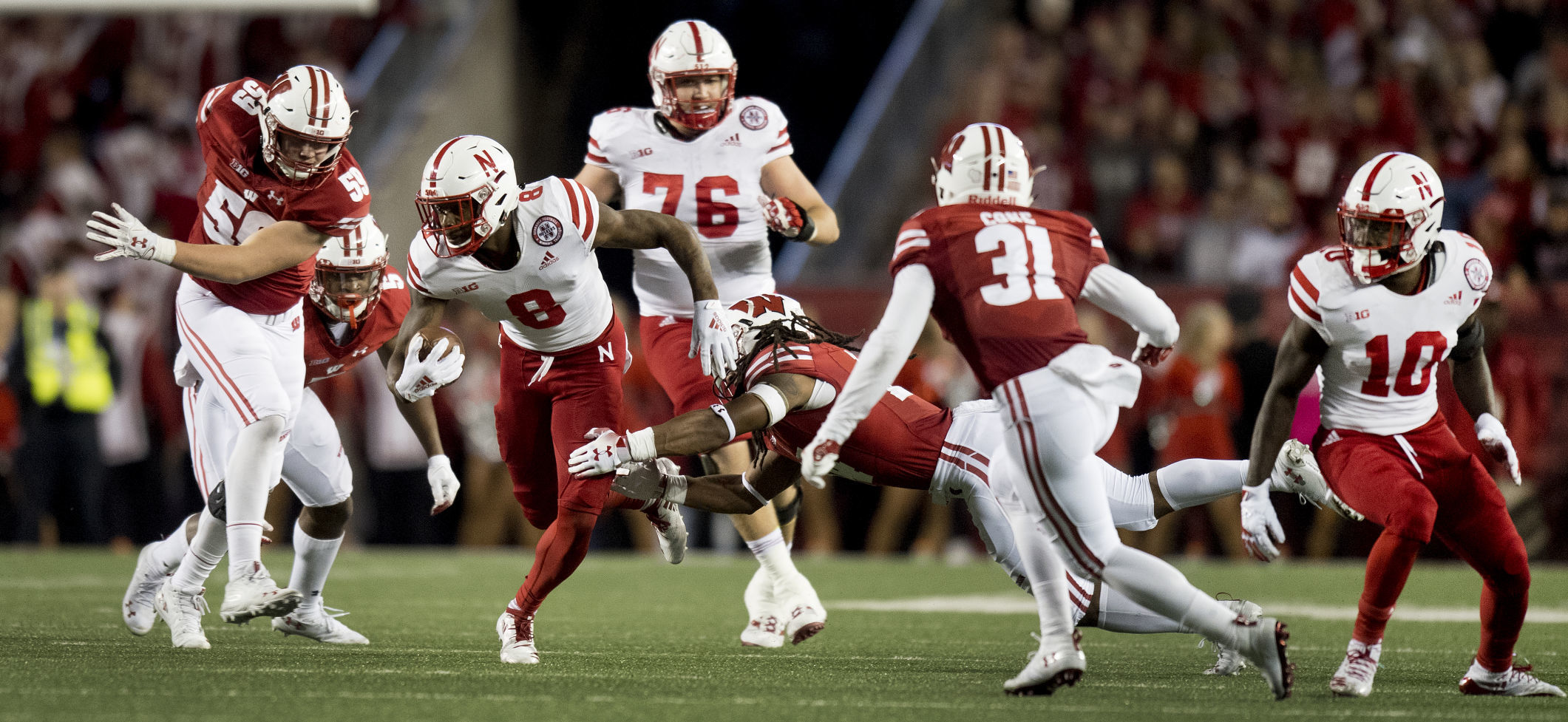 Nebraska vs. Wisconsin, college football, 10.6.18